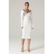 Shop Alieva Diana Bandage Dress (White)