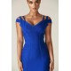Shop Alieva Amare Bandage Dress (Royal Blue)