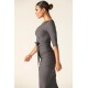 Shop Alieva Dolly Elegant Bodycon Dress (Gray)