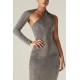 Shop Alieva Dasha Modern Dress (Silver)