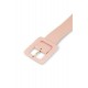 Shop Alieva Jice Fabric Belt (Soft Pink)